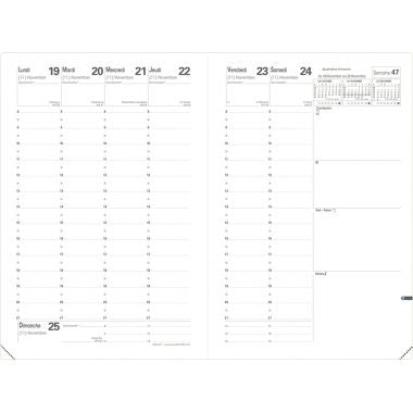 Agenda semainier Colette 16x24 Bleu nuit