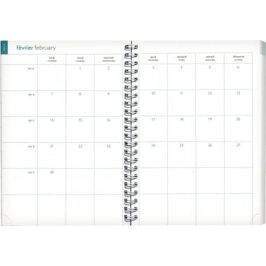 Agenda semainier Mini labo 15x21 Blanc