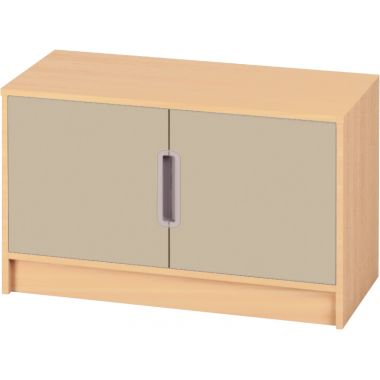 Lot de 2 portes beiges pour meubles à étagères