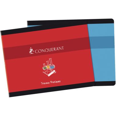 Cahier travaux pratiques CONQUERANT, piqûre à l'italienne 32 pages uni 70g, format 17x22 cm