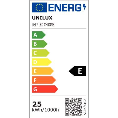 Lampadaire LED Dely chromé