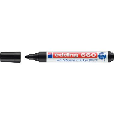 Marqueur tableau blanc E660 pointe ogive noir