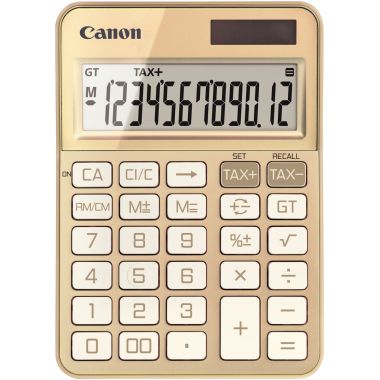 Machine à calculer pour bureau 12 chiffres Canon KS-125KB Or