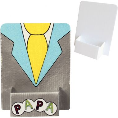 Lot de 10 porte-téléphone en carton blanc