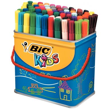 Maxi pot de 84 feutres Visa assortis