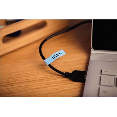 Recharge de ruban BROTHER MK noir et jaune 12 mm