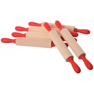 Lot de 6 rouleaux de modelage en bois - 75020
