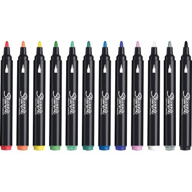 Blister de 12 marqueurs Sharpie créative assortis