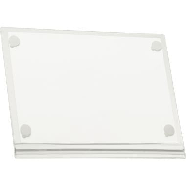Sachet de 5 pochettes d'affichage étanches adhésives transparentes A4