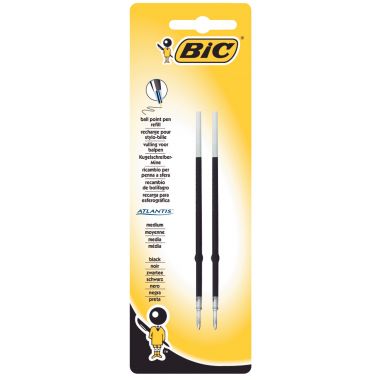 Blister de 2 recharges stylo Atlantis noire