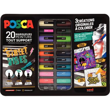 Uniball - Mallette Posca Street Vibes - M POSCA METAL/20 018