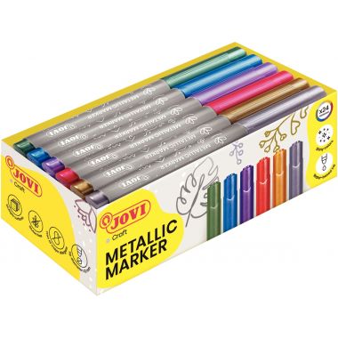 Classpack de 24 marqueurs Jovi décor métal