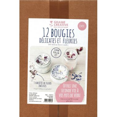 Kit de bougies fleuries pour 12 enfants