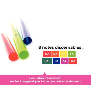 Carton de 8 boomwackers