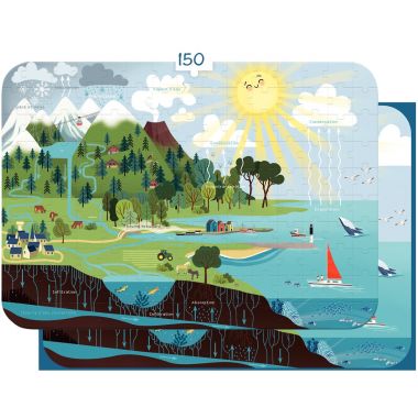 Puzzle 150 pièces, le cycle de l'eau
