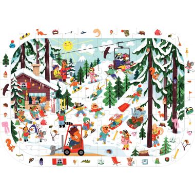 Puzzle d'observation 76 pièces, la montagne