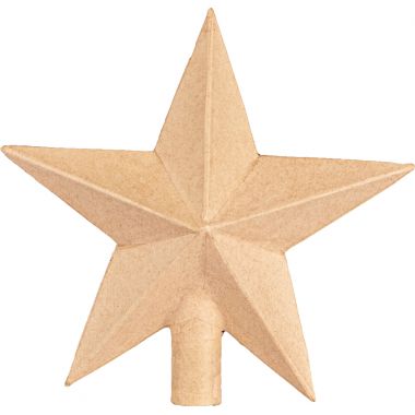 Cimier étoile en carton pour sapin de Noël