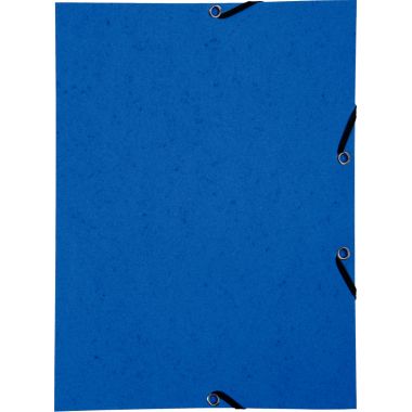 Lot de 10 chemises sans rabat à élastiques en carte lustrée, bleu