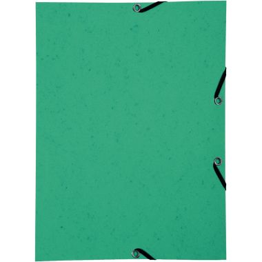 Lot de 10 chemises sans rabat à élastiques en carte lustrée, vert