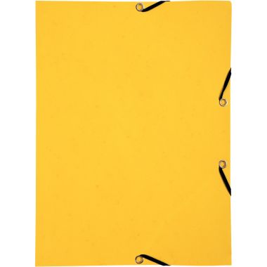 Lot de 10 chemises sans rabat à élastiques en carte lustrée, jaune