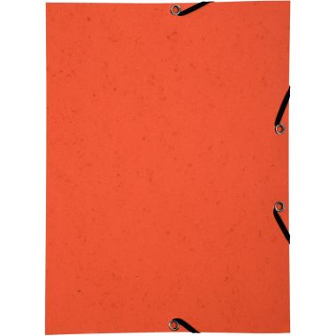 Lot de 10 chemises sans rabat à élastiques en carte lustrée, orange