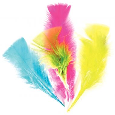 Sachet de 25 grammes de plumes de dinde, couleurs assorties