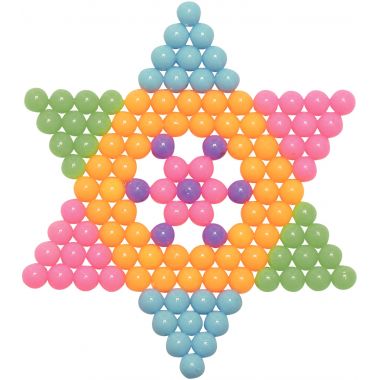 Sachet de 5000 aqua perles diamètre 5mm coloris fluo assortis