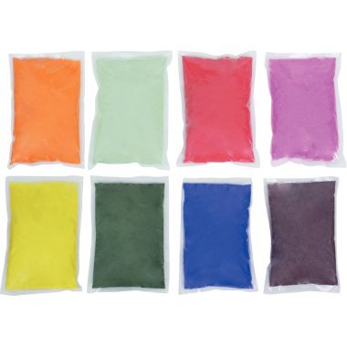 Lot de 8 sacs de de sable 1 kg coloris assortis