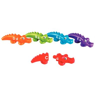 Baril de 13 alligators lettres assortis