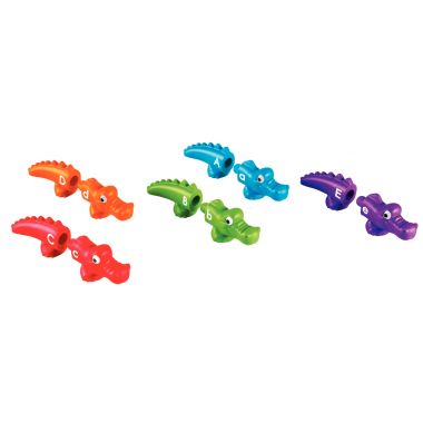 Baril de 13 alligators lettres assortis
