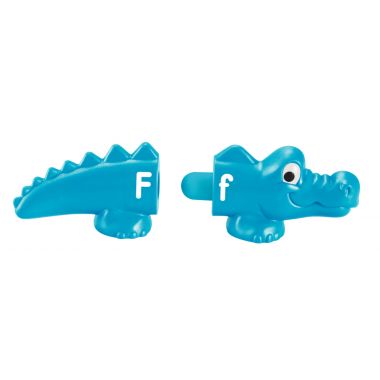 Baril de 13 alligators lettres assortis