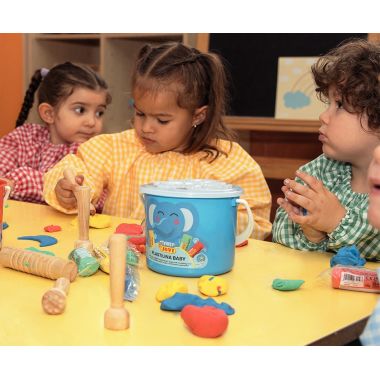 Lot de 4 seaux - 40 pains de plastilina de 38g