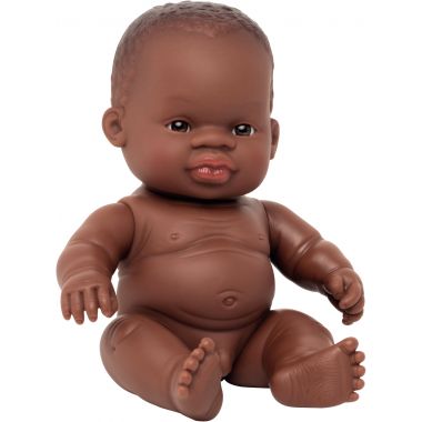 Poupée garçon africain 21 cm