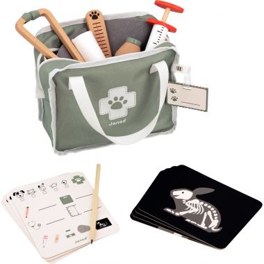 Mallette du vétérinaire + 16 accessoires