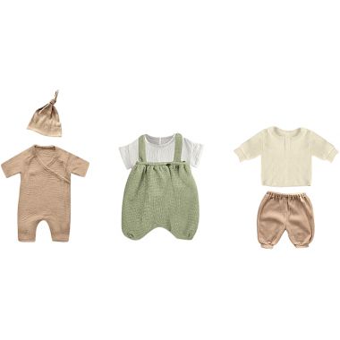 Lot de 3 tenues garçons pour poupées 21 cm