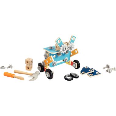 Boite à outils en bois, 83 pièces