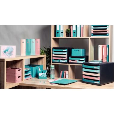 Porte revues Mag-Cube Skandi Bleu pacifique