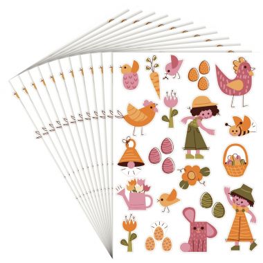 Pack de 240 gommettes Päques repositionnables