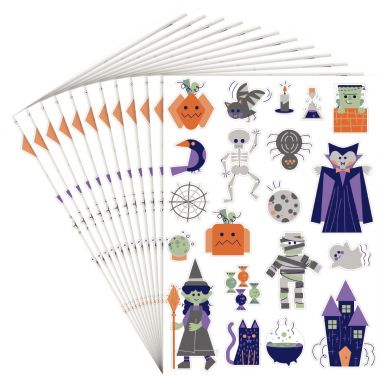 Pack de 240 gommettes Halloween repositionnables