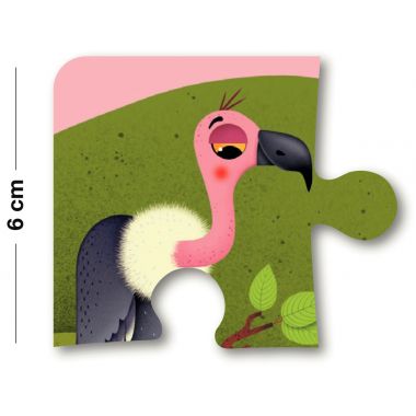 Puzzle d'observation 60 pièces, la savane