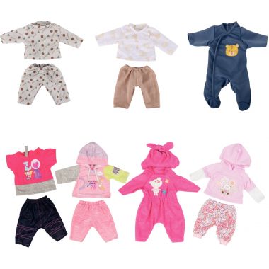 Lot de 6 tenues mixtes pour poupées 40/42 cm + 1 offerte