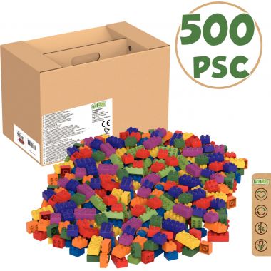 Carton de 500 briques de construction BIOBUDDI BIG