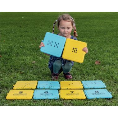Carton de 10 plaques en plastique les chiffres