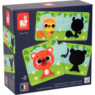 Boite de 12 puzzles duo, les ombres