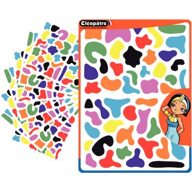 Pochette de 900 gommettes splash assorties