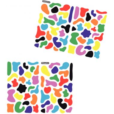 Pochette de 900 gommettes splash assorties