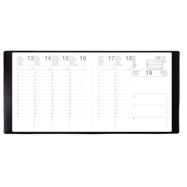 Exdi - Agenda semainier ORPHEE 16X16cm noir - 307001Q