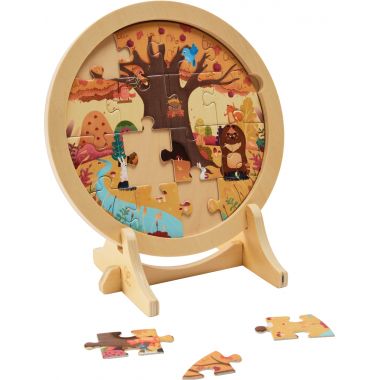 Puzzles en bois sur chevalet, les 4 saisons