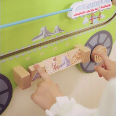 Panneaux d'activités, le train