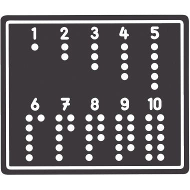 Plateau de jeu maths de 1 à 10 pour code 56649